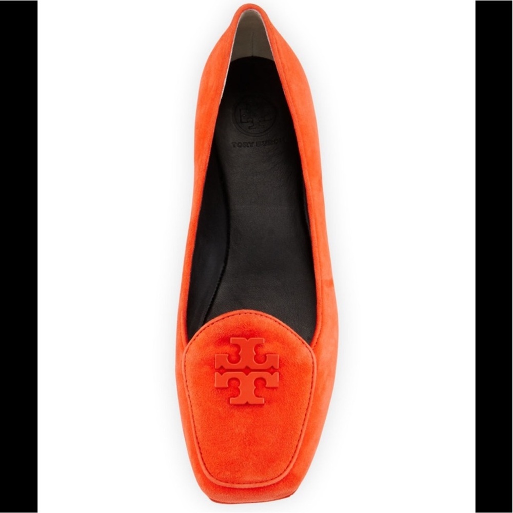 Tory‎ Burch Women's Orange Suede Loafers